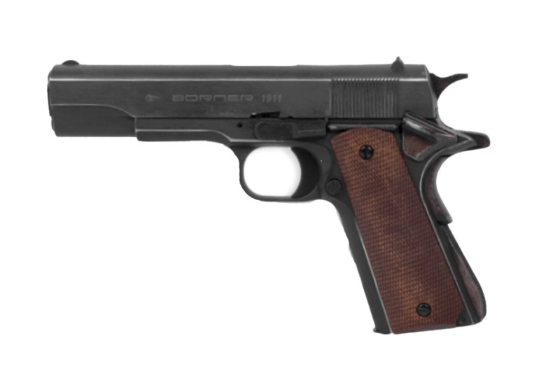 Pistolet 4.5mm (Billes) 1911 BLOWBACK CO2 ANTIQUE BORNER