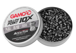 Plombs 4.5mm GAMO HOLLOW POINT ACCUTEK 0.49g BOITE X500