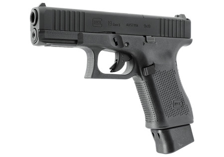 Pistolet 6mm GLOCK 19 GEN5 MOS 4INTERFACE CO2 18 BBs 1J BLACK UMAREX