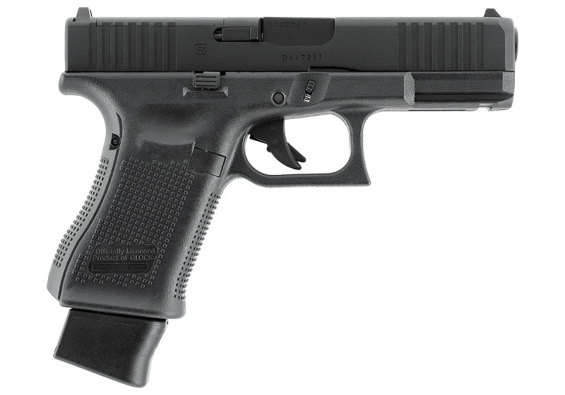 Pistolet 6mm GLOCK 19 GEN5 MOS 4INTERFACE CO2 18 BBs 1J BLACK UMAREX