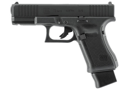 Pistolet 6mm GLOCK 19 GEN5 MOS 4INTERFACE CO2 18 BBs 1J BLACK UMAREX
