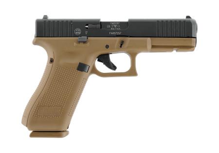 Pistolet Alarme 9mm PAK GLOCK 17 GEN5 17 COUPS BLACK TAN DOUBLE SET UMAREX