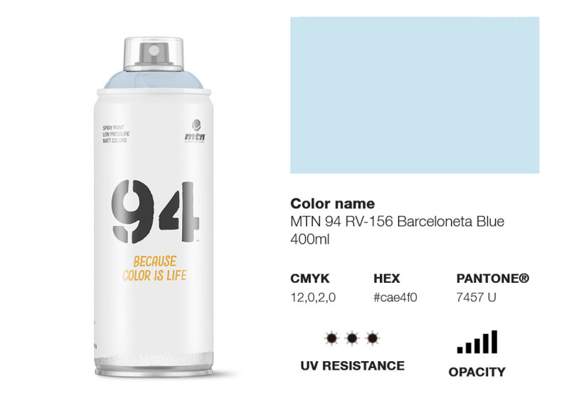 Peinture BOMBE MTN 94 400ml - RV-156 Bleu Barceloneta - MONTANA COLOR