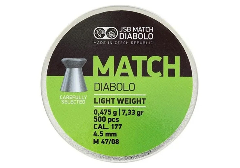 Plombs 4.5mm 4.49 JSB MATCH 0.48g X500