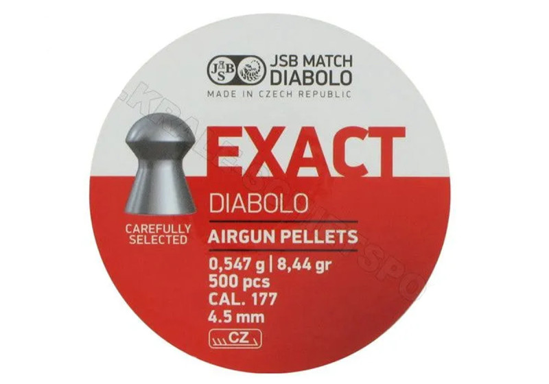 Plombs 4.5mm JSB EXACT DIABOLO DOME 0.55g X500