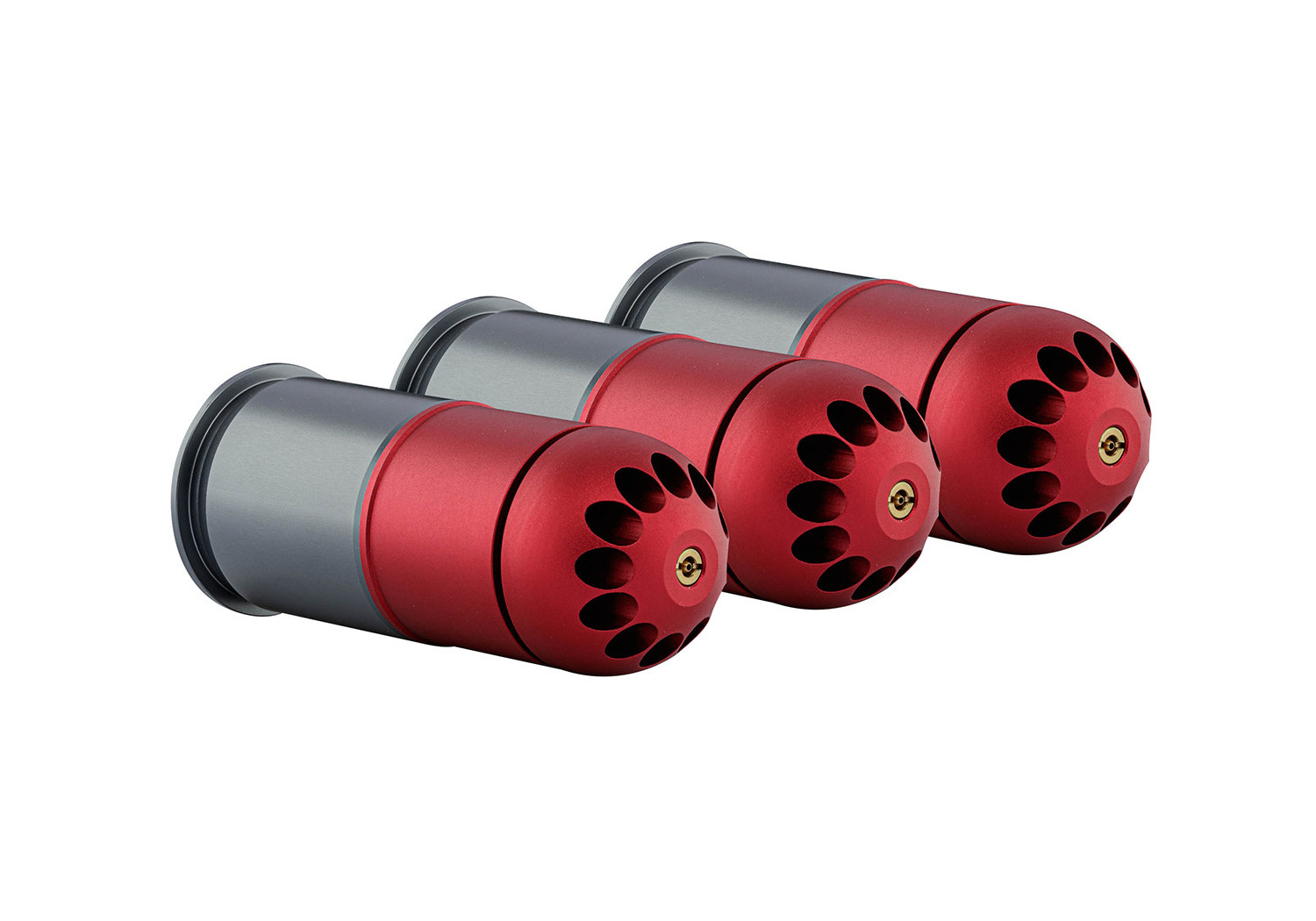 Grenade ogive DIAM 40mm AIRSOFT 96 BILLES M203 RED GREY NUPROL X3 Grenade ogive DIAM 40mm AIRSOFT 96 BILLES M203 RED GREY NUPROL X3