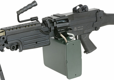 Fusil M249 MK2 SPORT LINE 2500 BBs BLACK FN HERSTAL A&K