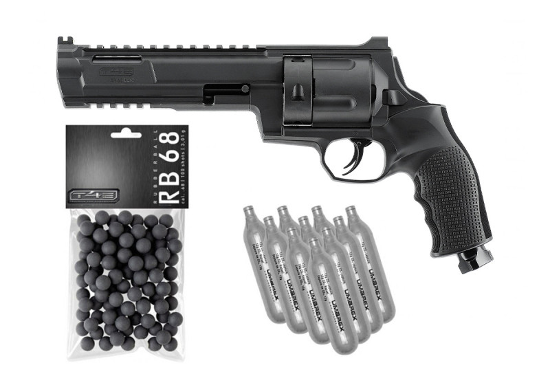 Pack Revolver DEFENSE HDR68 T4E CAL 0.68 16 JOULES + BALLES + SPARCLETTES UMAREX