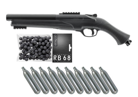 Pack FUSIL DEFENSE HDS T4E CALIBRE 0.68 CO2 BLACK UMAREX 16 JOULES