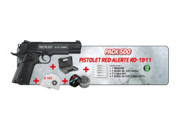 Pack Pistolet 4.5mm (Plomb) RD-1911 BLOWBACK CO2 BK + BIL + CIB + MAL