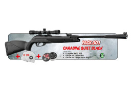 Pack carabine 4.5mm (Plomb) QUIET BK GAMO + LUNETTE + CIBLE + PLOMB