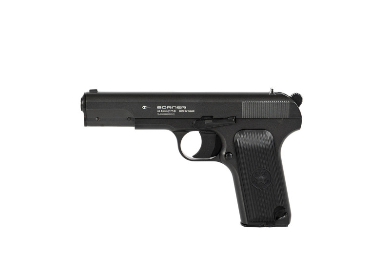 Pistolet 4.5mm (Billes) TOKAREV TT CO2 FULL METAL BLACK BORNER