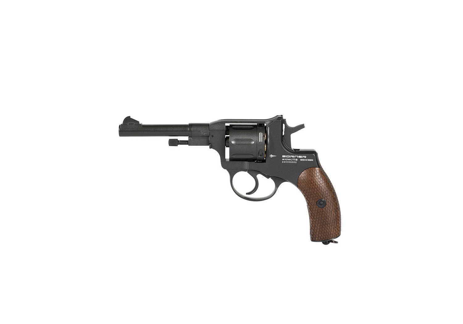 Pistolet 4.5mm (Billes) NAGANT CO2 FULL METAL BLACK BORNER Pistolet 4.5mm (Billes) NAGANT CO2 FULL METAL BLACK BORNER