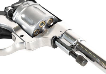 Pistolet 4.5mm (Plombs) NAGANT CO2 FULL METAL SILVER BORNER