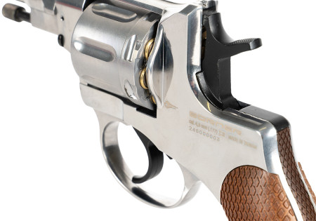 Pistolet 4.5mm (Plombs) NAGANT CO2 FULL METAL SILVER BORNER