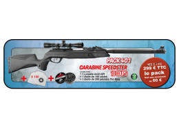 Pack carabine 4.5mm (Plomb) SPEEDSTER GAMO + LUN + CI + PB