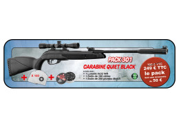Pack carabine 4.5mm (Plomb) QUIET BK GAMO + LUNETTE + CIBLE + PLOMB