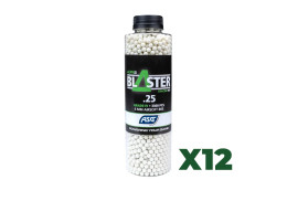 Billes traçantes 0.25g BOUTEILLE 3300 ALPHA BLASTER ASG GREEN X12