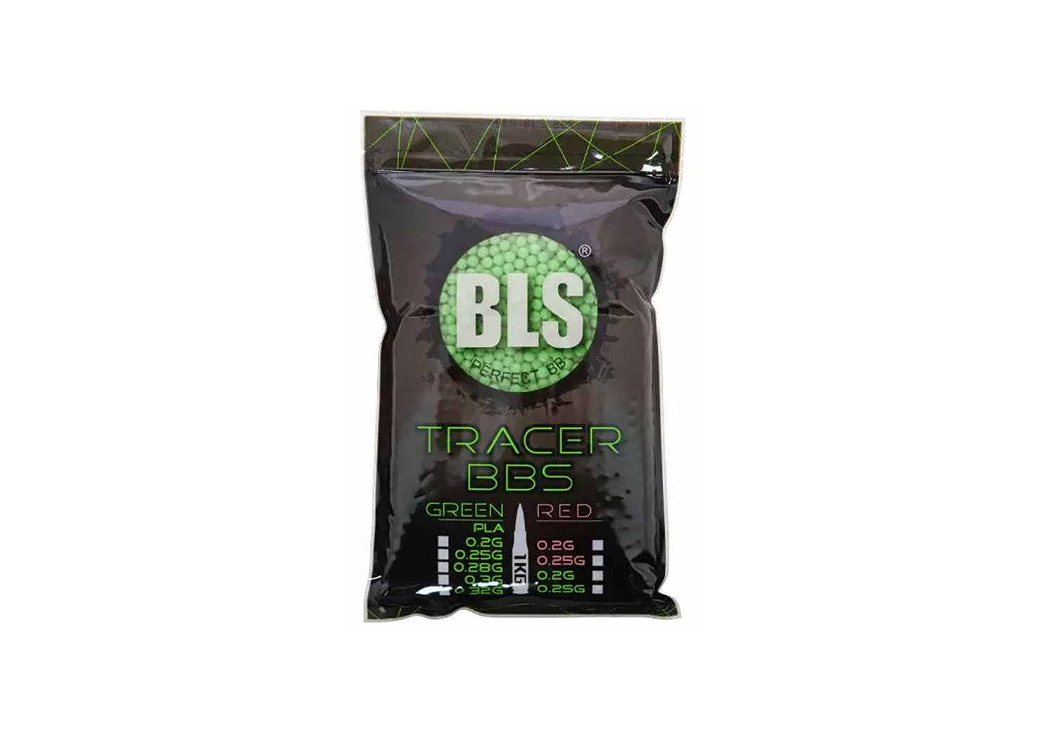 Billes BIO traçantes 0.20g SACHET 2000 BILLES BLS GREEN Billes BIO traçantes 0.20g SACHET 2000 BILLES BLS GREEN