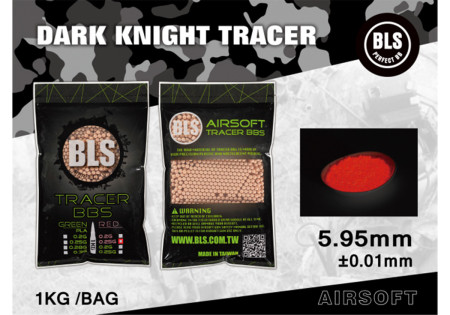 Billes traçantes ROUGE 0.25g SACHET 1KG 4000 BILLES BLS