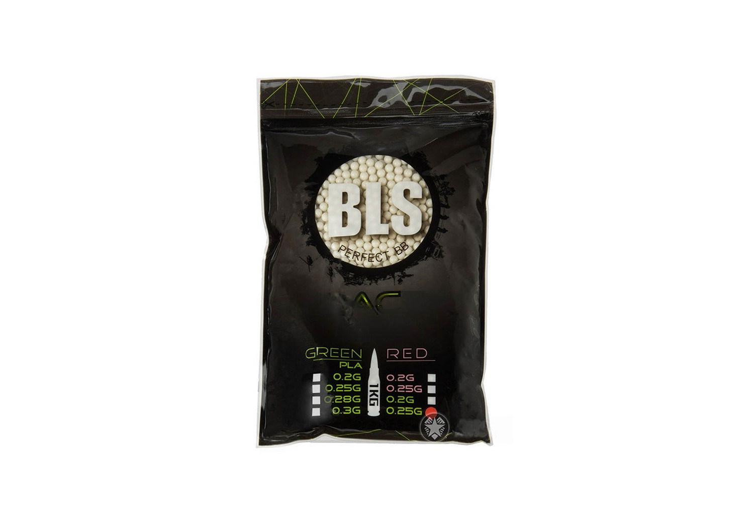Billes traçantes VERTE 0.20g SACHET 1KG 5000 BILLES BLS Billes traçantes VERTE 0.20g SACHET 1KG 5000 BILLES BLS