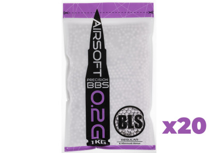 Billes 0.20g SACHET 1KG PRECISION 5000 BILLES BLS X20
