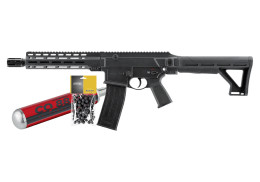 Pack FUSIL DEF HDC68 TC68 T4E CALIBRE 0.68 CO2 BLACK 40J + SPARCLETTE