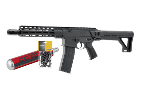 Pack FUSIL DEFENSE HDC TC68 T4E CAL0.68 CO2 BK 7.5J + S +B UMAREX