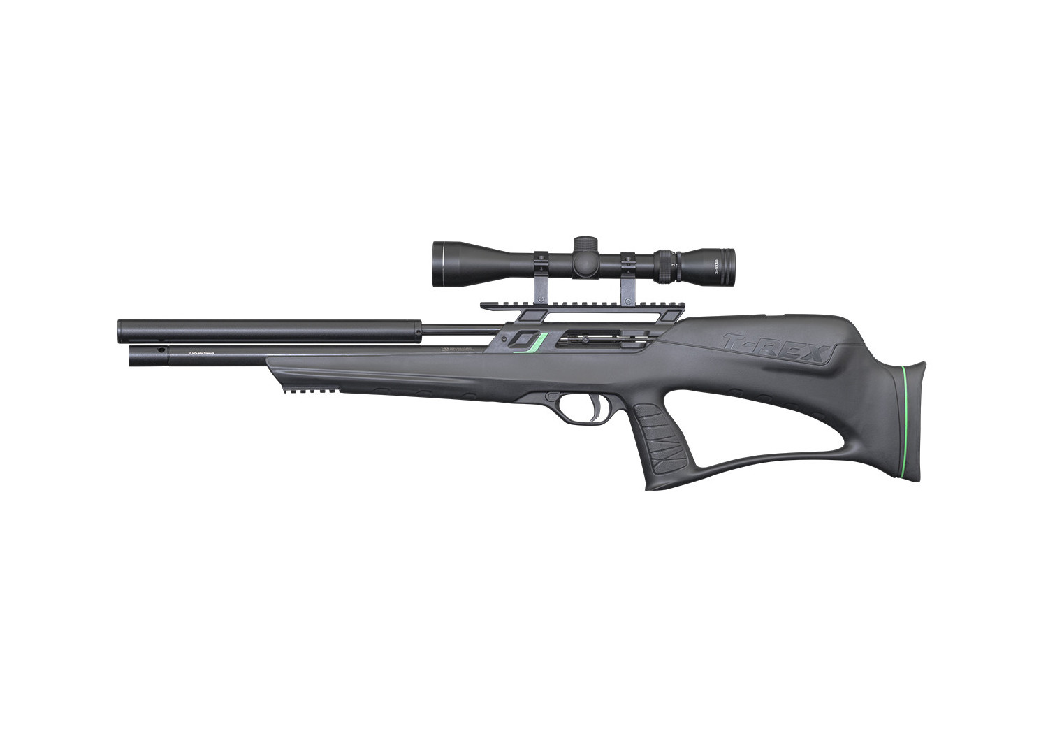Carabine 5.5mm (Plomb) T-REX BULLPUP PCP (E 19.9J) + LUN 3-9X40 REMIN Carabine 5.5mm (Plomb) T-REX BULLPUP PCP (E 19.9J) + LUN 3-9X40 REMIN
