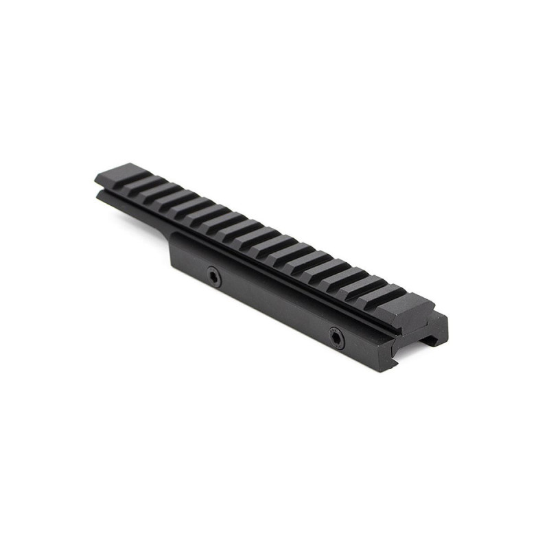 Rail PICATINNY REHAUSSEUR 1/2" LONG 16 SLOTS VALKEN
