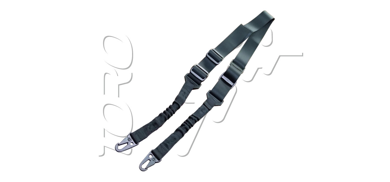 Sangle tactique 2 POINTS BUNGEE BLACK METAL SWISS ARMS Sangle tactique 2 POINTS BUNGEE BLACK METAL SWISS ARMS