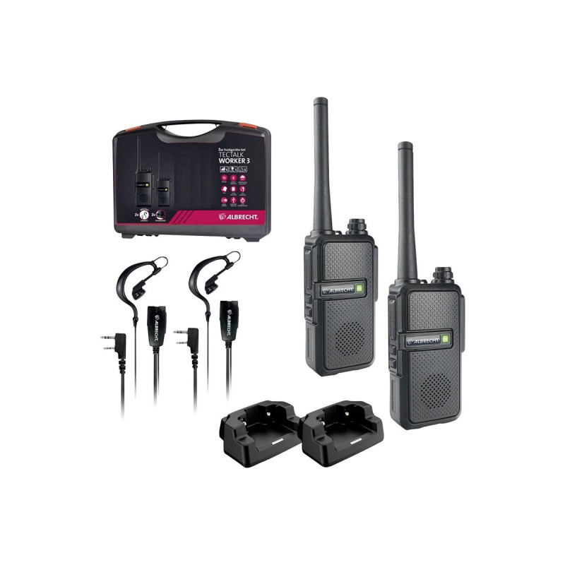Talkie Walkie TECTALK WORKER 3 ALBRECHT COFFRET X2