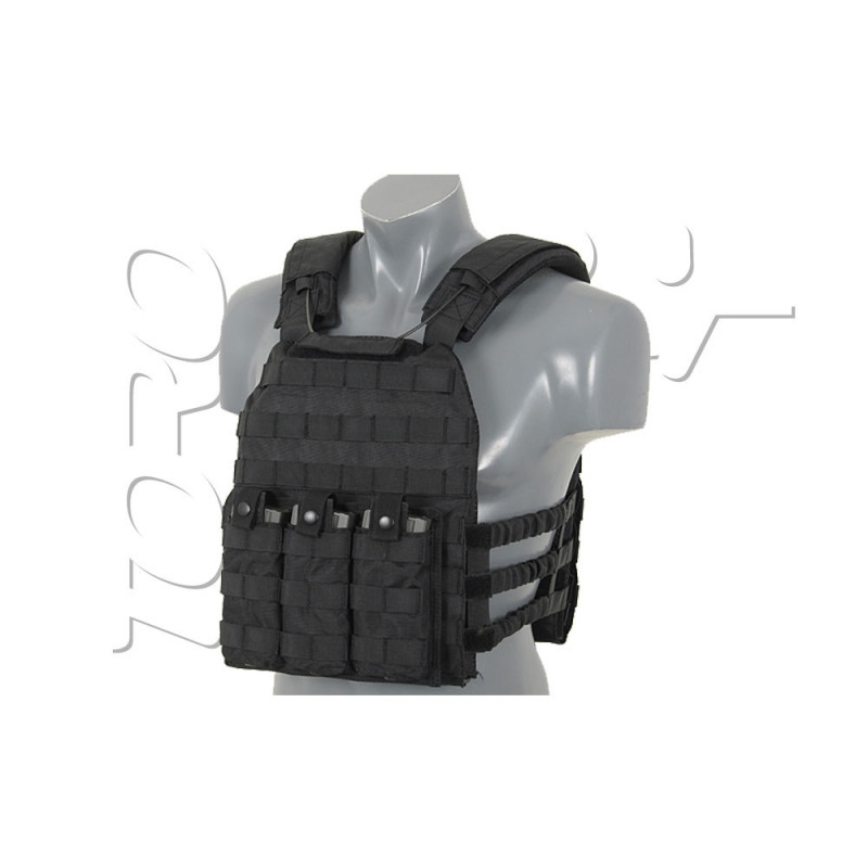 Veste TACTIQUE FIRST DEFENSE PLATE CARRIER 1000 DENIERS BLACK