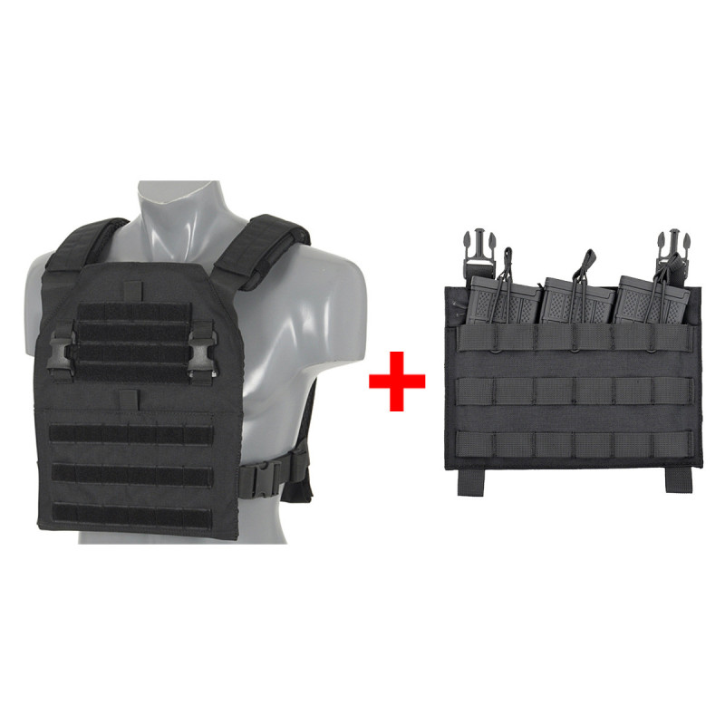 Pack veste TACTIQUE MULTI MISSION PLATE CARRIER + PORTE CHARGEURS