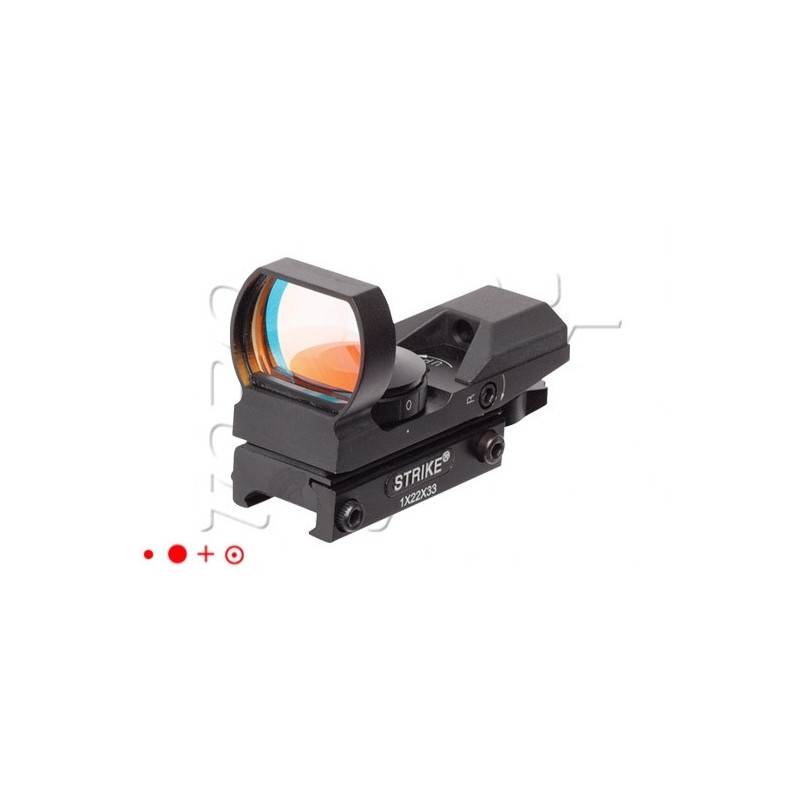 Visée POINT ROUGE STRIKE 7 NIVEAUX BLACK ASG