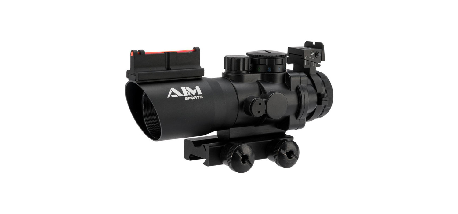 Visée POINT ROUGE VERT BLEU 4X32 TYPE ACOG BLACK CYBERGUN Visée POINT ROUGE VERT BLEU 4X32 TYPE ACOG BLACK CYBERGUN
