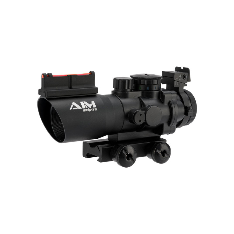 Visée POINT ROUGE VERT BLEU 4X32 TYPE ACOG BLACK CYBERGUN
