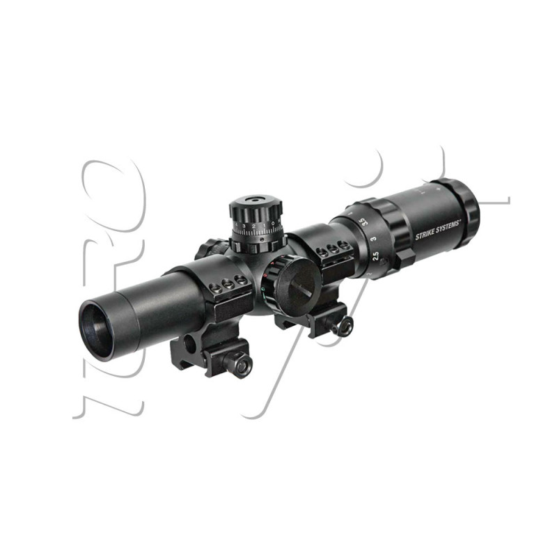 Visée POINT ROUGE ET VERT TACTICAL 1-4X24 STRIKE SYSTEM BLACK ASG