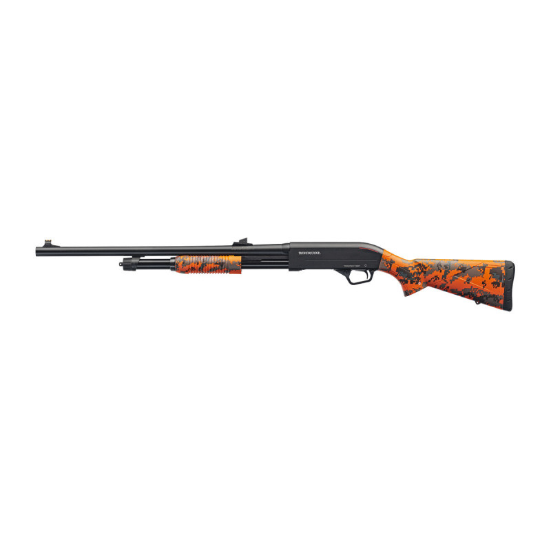 Fusil à pompe WINCHESTER SXP TRACKER BLAZE RAYÉ CAMO SYNTHETIQUE 61 cm CALIBRE 12/76 - Catégorie C