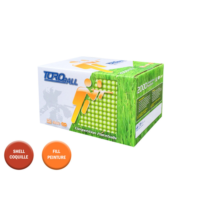 Carton de 2000 TOROBALL FIELD 0.68 Bordeaux / Orange