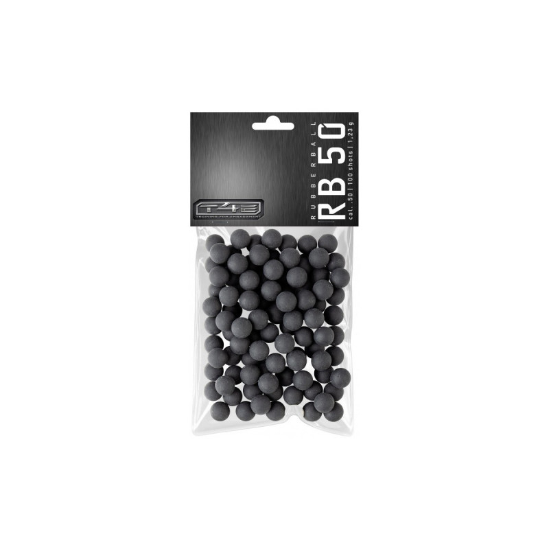 Balles 0.50 CAOUTCHOUC RB50 PRAC SERIES TRAINING T4E 1.23g UMAREX SACHET X100