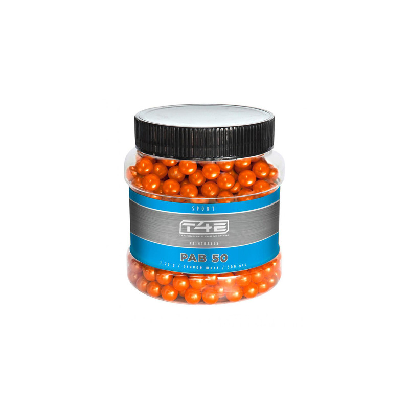 Balles 0.50 BILLES PEINTURE MARKINGBALL PAB50 T4E SPORT UMAREX ORANGE BOITE X500