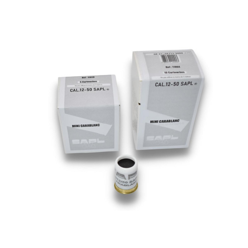 Cartouches CALIBRE 12/50 A BLANC CARABLANC SAPL X5