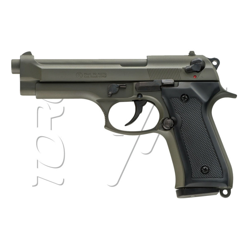 Pistolet Alarme 9mm PAK BERETTA MOD92 GREEN 10 COUPS KIMAR