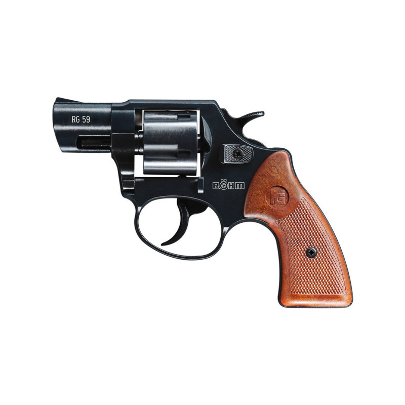 Revolver Alarme 380/9mm RK COLT RG59 BLACK BROWN 5 COUPS ROHM UMAREX