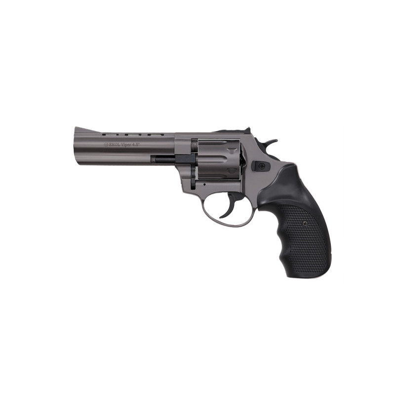 Revolver alarme 380/9mm RK SINGLE/DOUBLE ACTION 4.5" 6 COUPS EKOL FUME