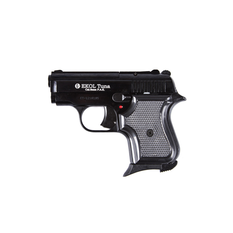 Pistolet Alarme 8mm PAK TUNA BLACK 6 COUPS EKOL