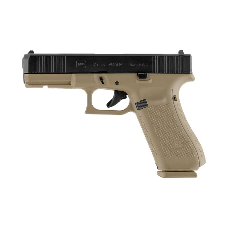Pistolet Alarme 9mm PAK GLOCK 17 GEN5 17 COUPS BLACK TAN UMAREX + MALLETTE UMAREX
