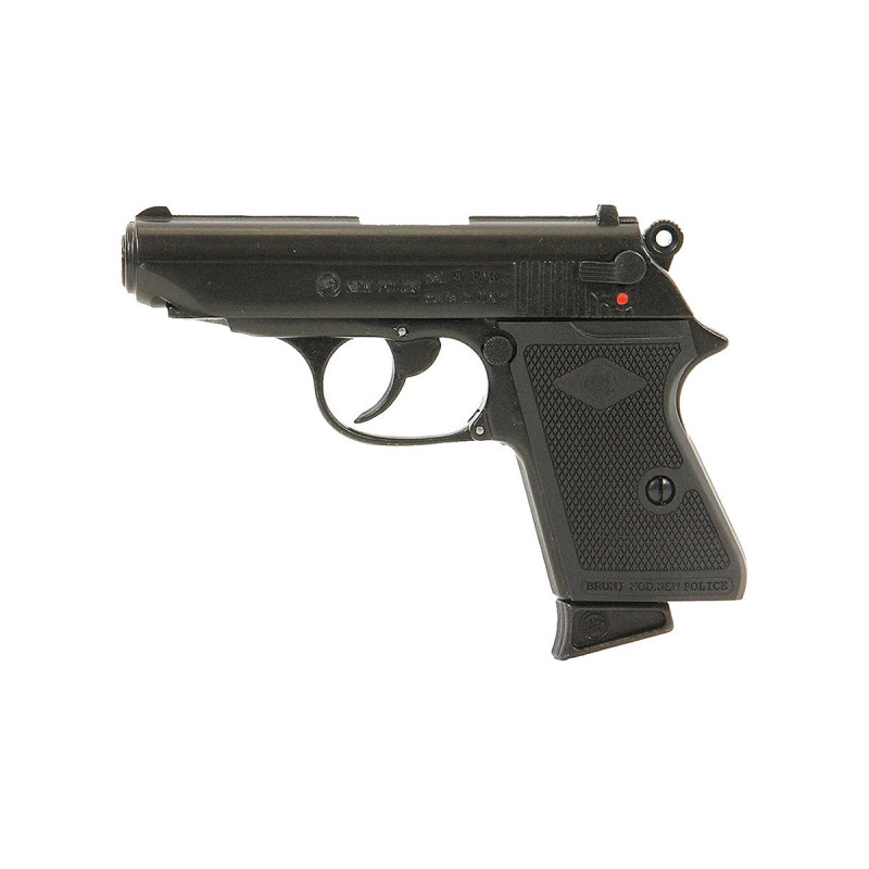 Pistolet Alarme 9mm PAK WALTHER PPK NEW POLICE 5 COUPS BLACK BRUNI