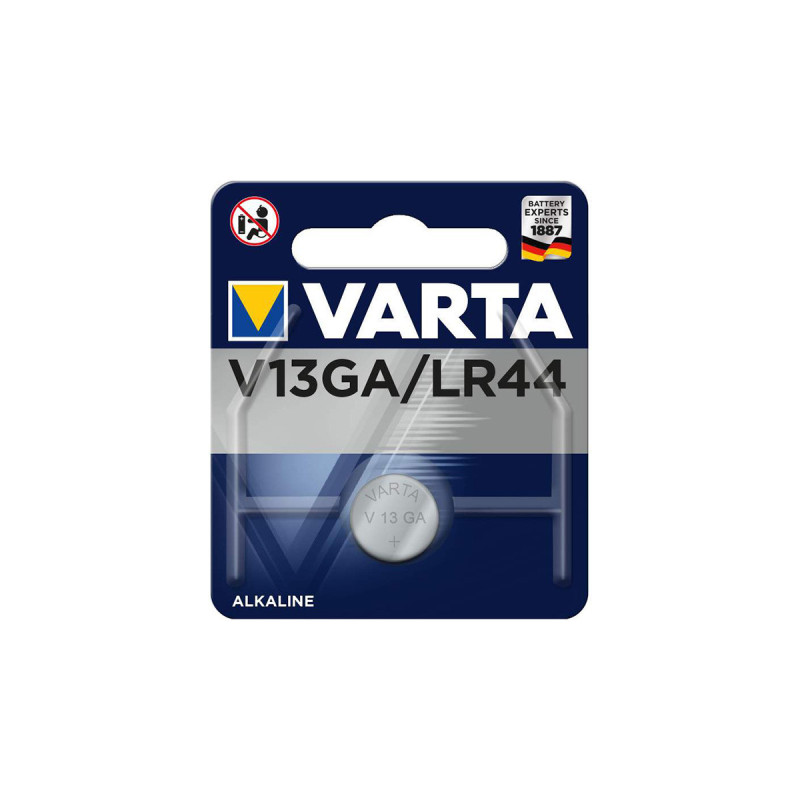 Piles LR44 1.5V V13GA VARTA ALCALINE X1
